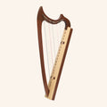 Muzikkon Gothic Harp 19 String Mahogany
