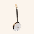 Heartland 6 String Deluxe Irish Banjo 24 Bracket with Closed Solid Back Maple Finish