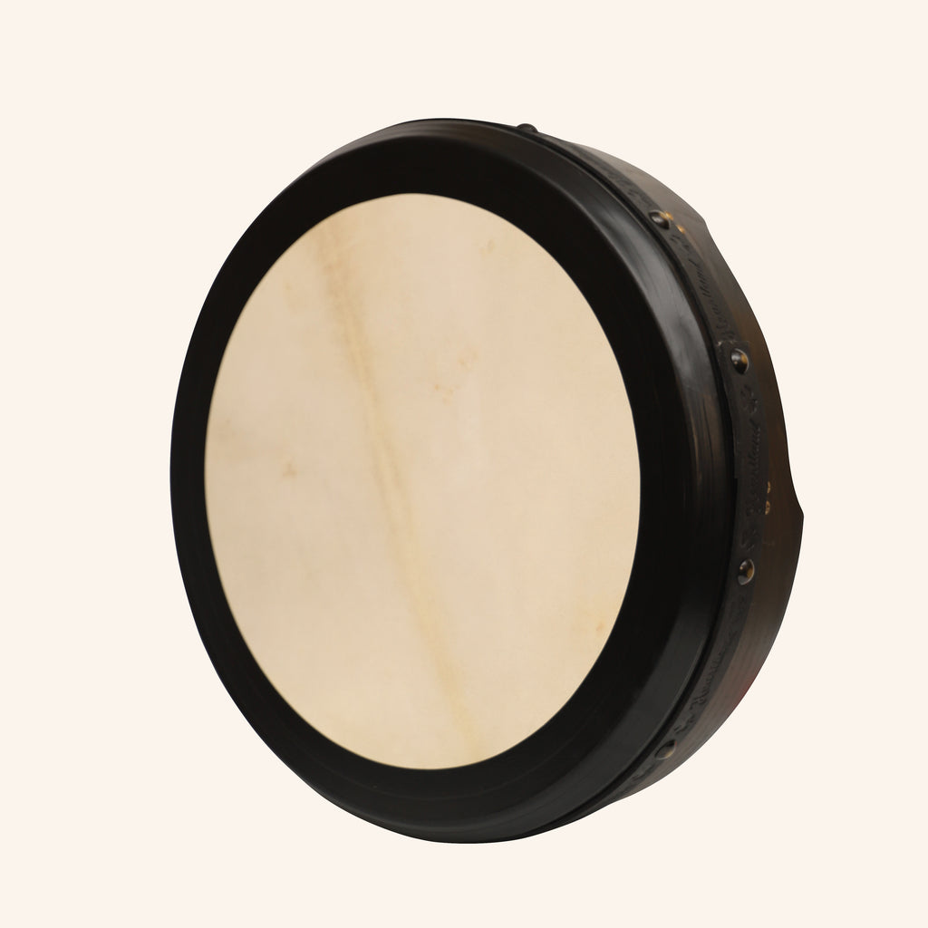 Muzikkon 18"X4" Heartland Tunable Irish Bodhran Drum with T-Bar & Taped Finish Deep Tune