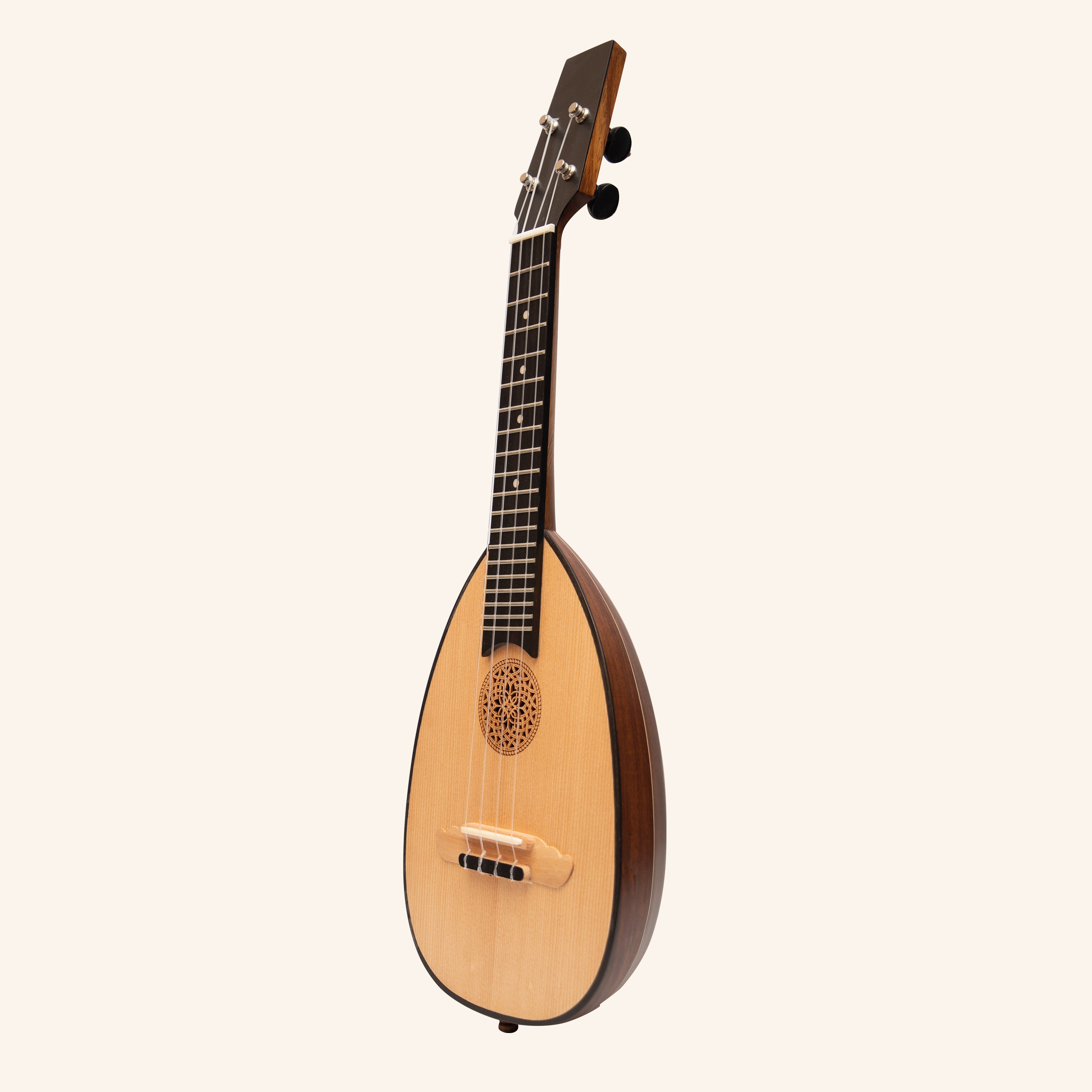 Heartland Baroque Ukulele, 4 String  Concert Rosewood