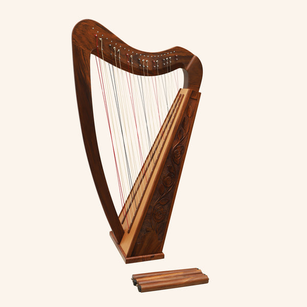 Cross Strung Harp, 38 String Rosewood