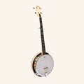 Heartland 5 String Deluxe Irish Banjo 24 Bracket with Closed Solid Back Maple Finish