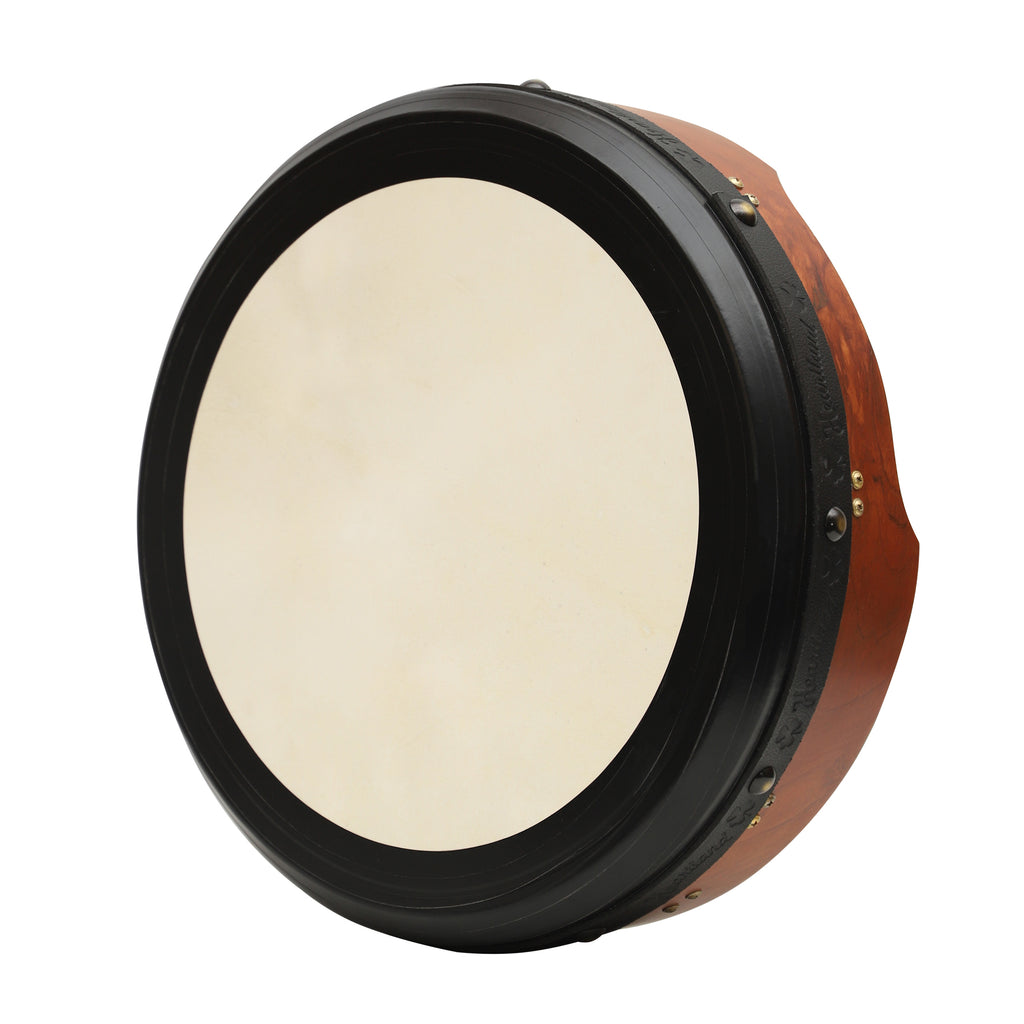 Muzikkon 16"X4" Heartland Tunable Irish Bodhran with T-BAR & Taped Finish Deep Tune