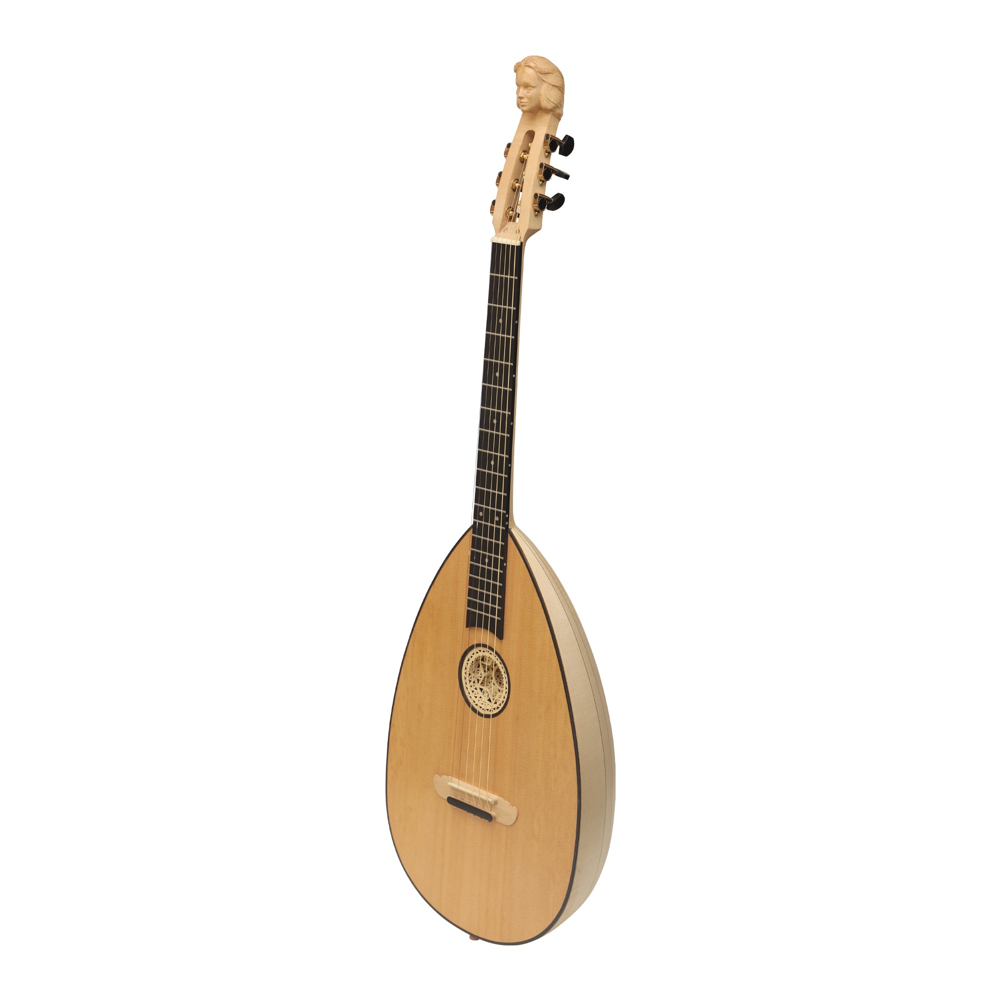 MUZIKKON LUTE GUITAR, 6 STRING MAPLE LEFT HAND