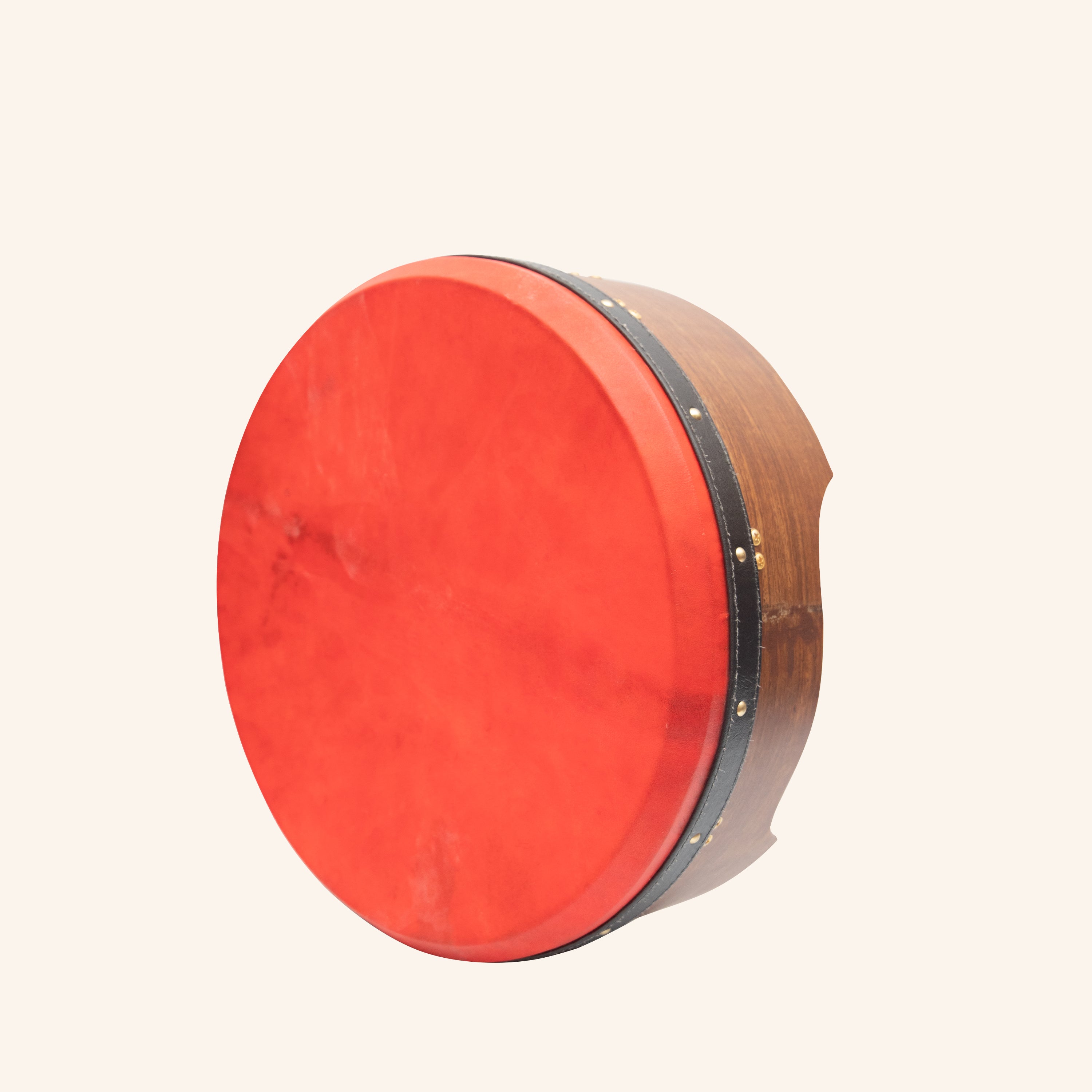 Muzikkon 16"X6" Heartland Tunable Deep Rim Bodhran Rosewood T-Bar Goat Skin