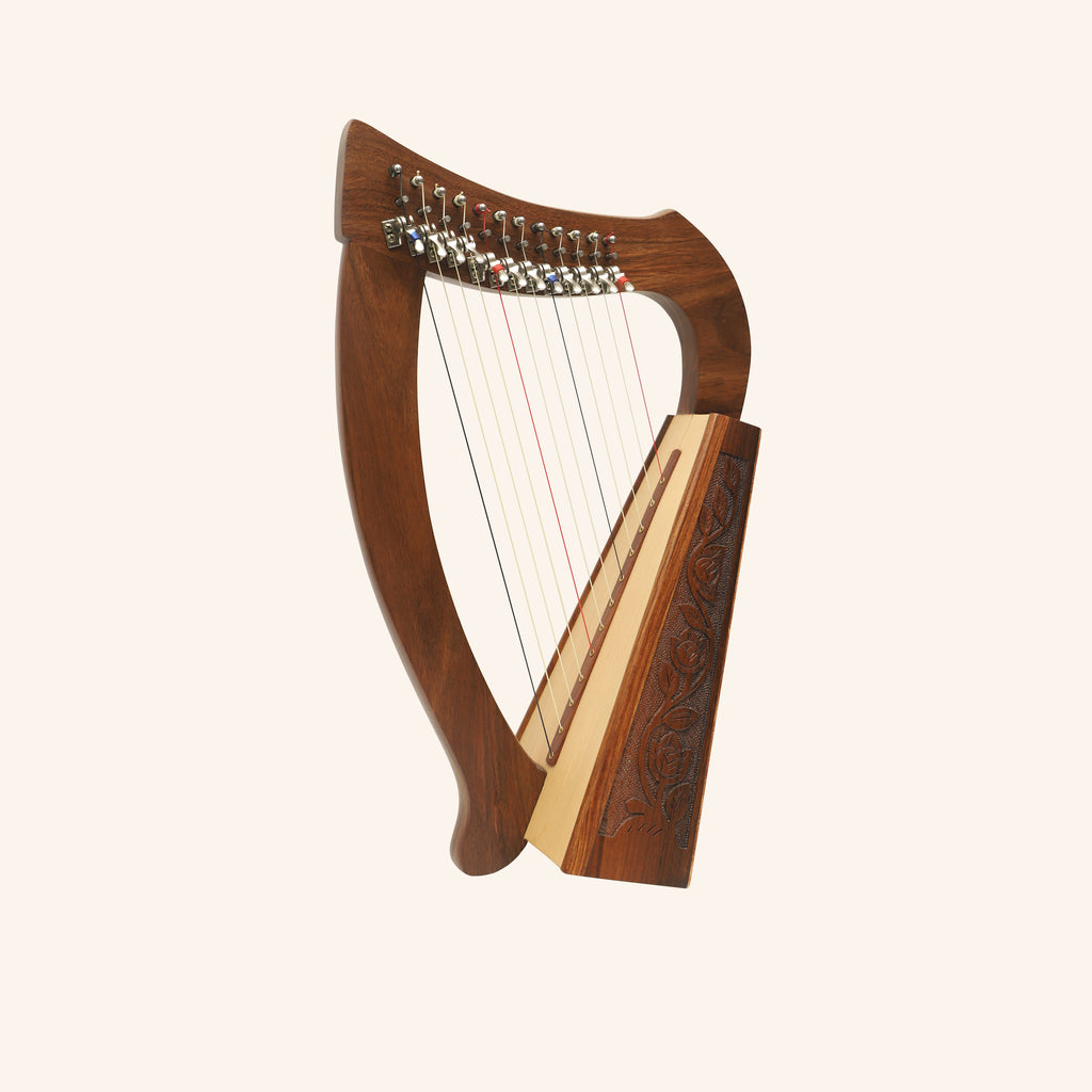 12 String O'Carolan Harp With Sharpening Levers