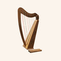 Cross Strung Harp, 38 String Walnut