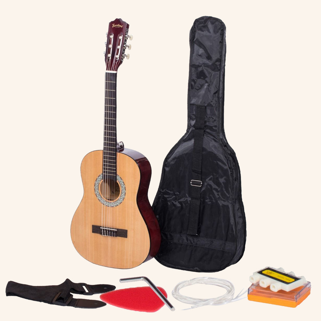 Heartland 3-4 Student Beginners Nylon Classic guitar Burnt Orange
