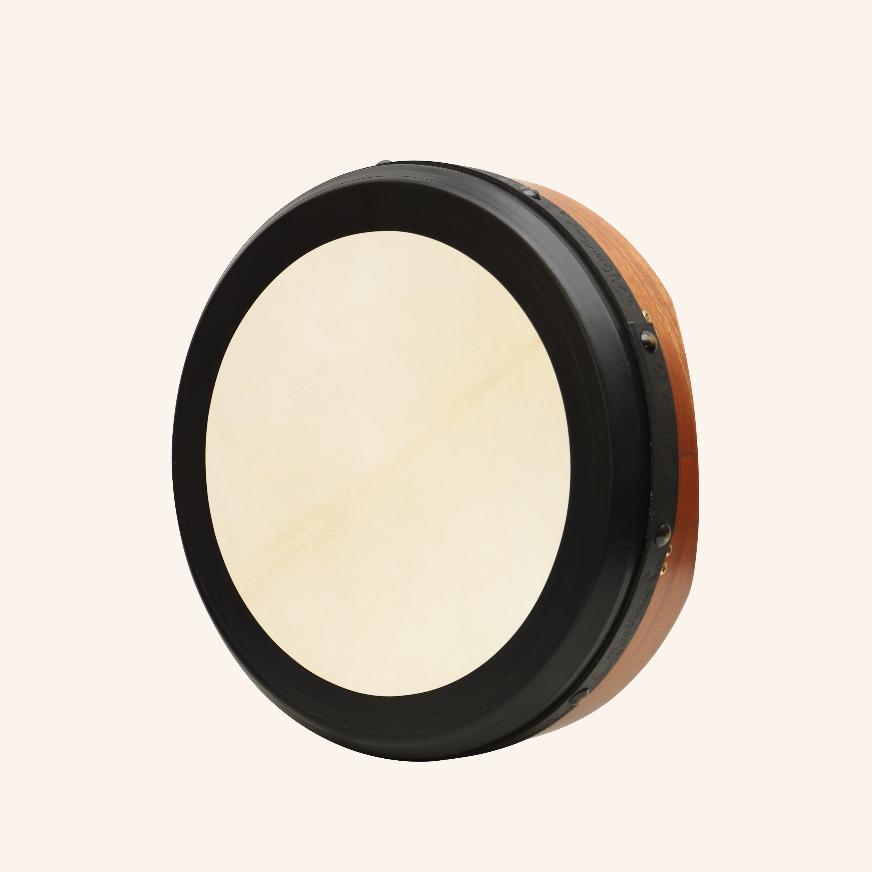 Muzikkon 16"X4" Heartland Tunable Irish Bodhran with T-BAR & Taped Finish Deep Tune