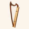 Muzikkon Gothic Harp 19 String Rosewood
