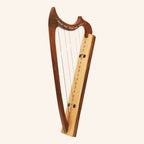 Muzikkon Gothic Harp 19 String Rosewood