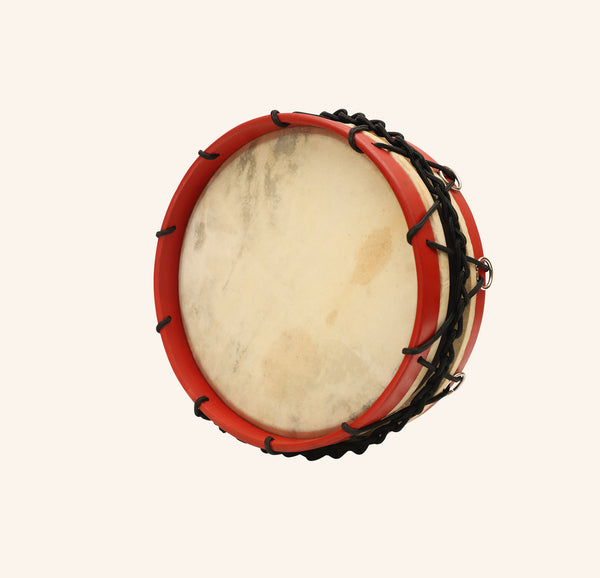 MUZIKKON TABOR DRUM 10 INCH RED