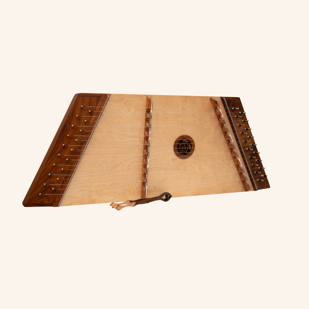 Muzikkon Single Strung 10-9 Hammered Dulcimer Rosewood With Hammers