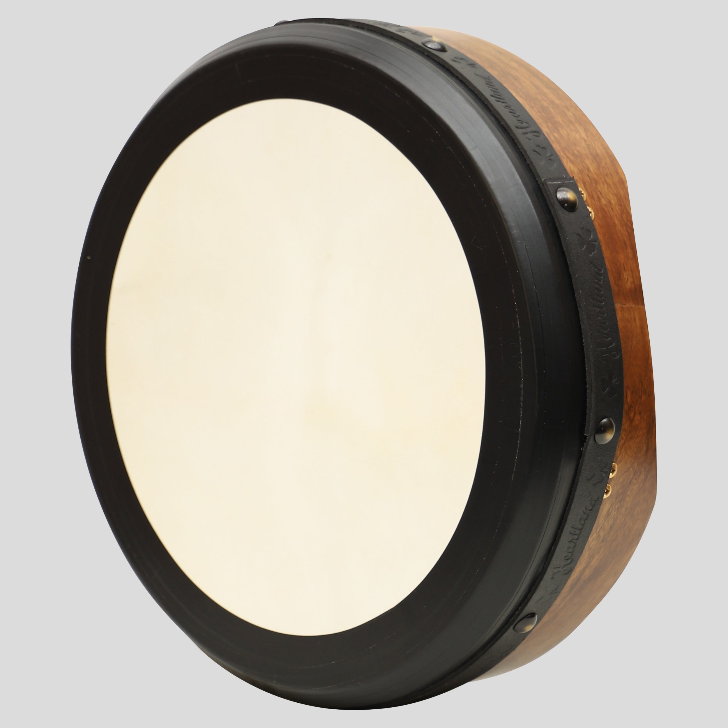 Muzikkon 16"X4" Heartland Tunable Irish Bodhran with T-BAR & Taped Finish Deep Tune
