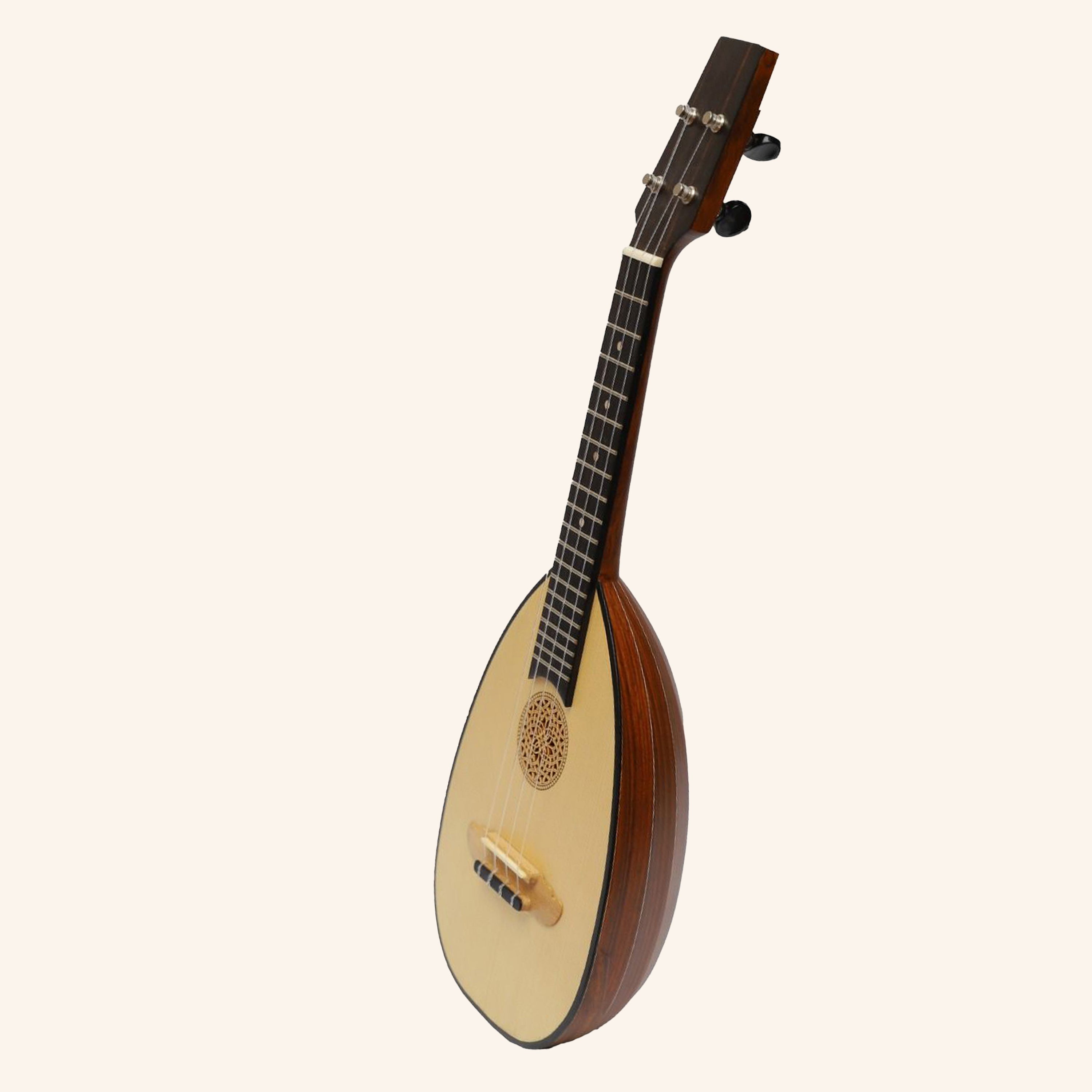 HEARTLAND BAROQUE UKULELE, 4 STRING CONCERT ROSEWOOD LEFT HANDED