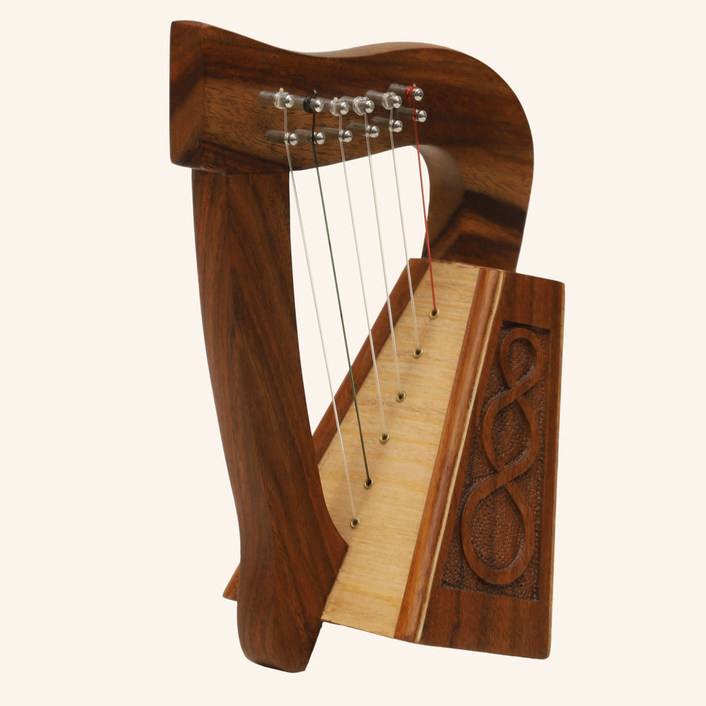 O'carolan Harp, 6 String  Rosewood Knotwork