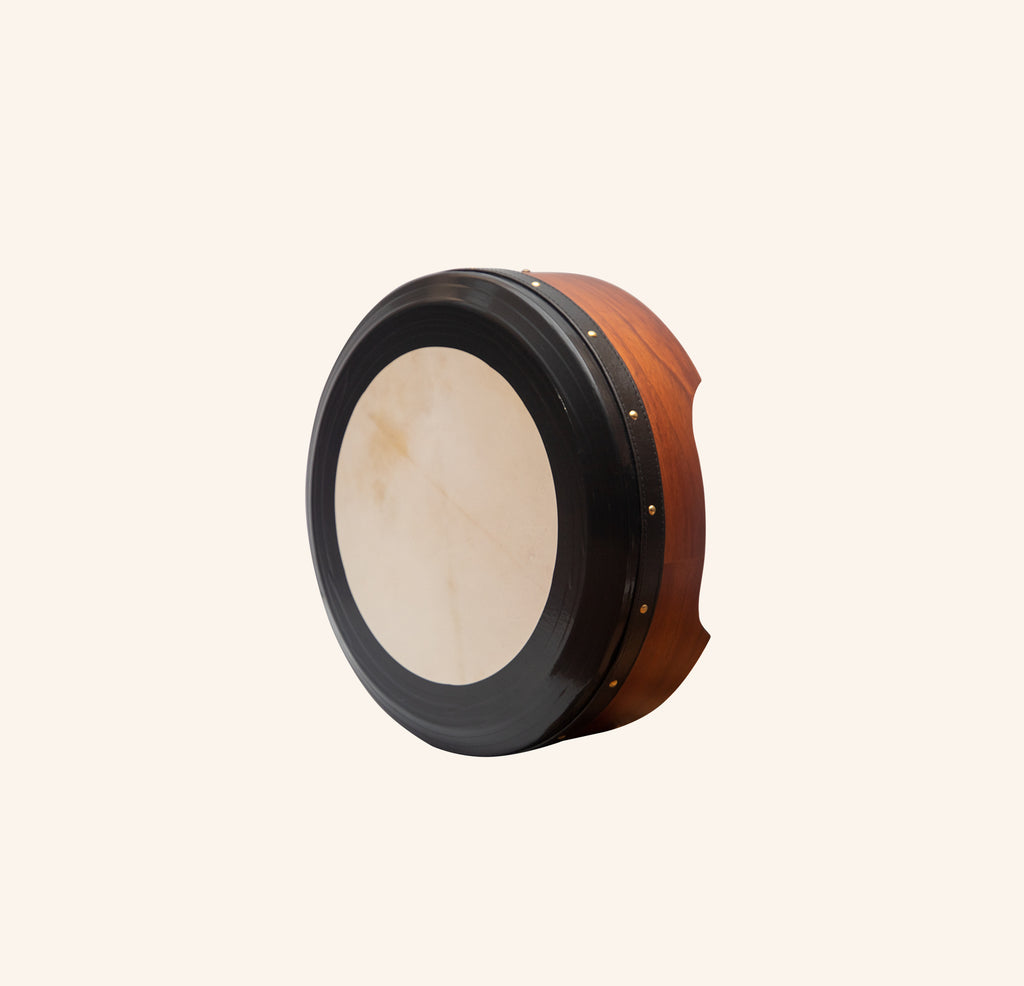 Muzikkon 16”x5" (40.5x12.5 Cm) Premium Celtic Irish Bodhran With Easy Tune System Deep Rim T- Bar & Taped Finish