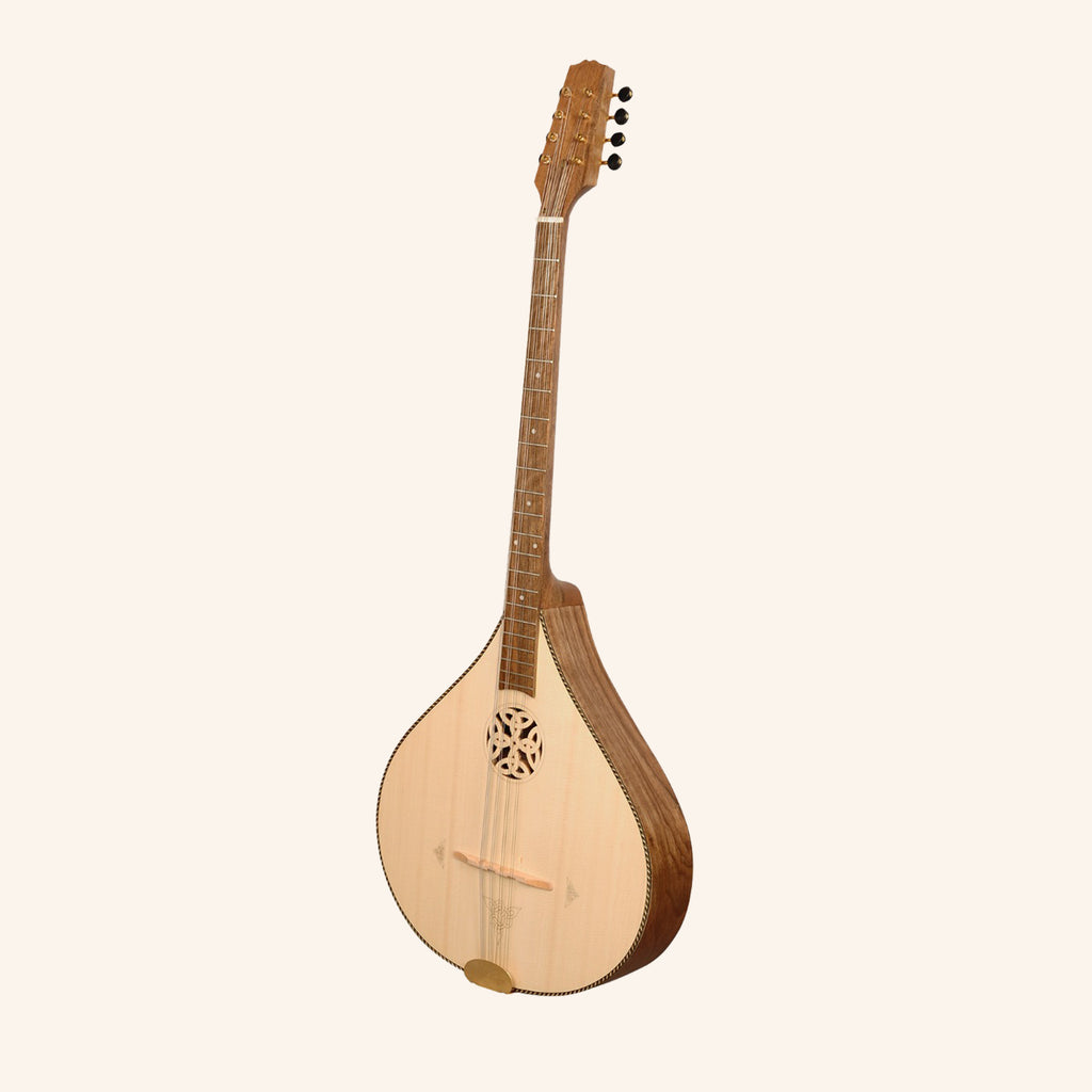Traditional Irish Bouzouki, 8 Strings Walnut with Spruce Top C103 Purfling