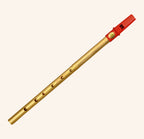 Clare Irish Tin Whistle 2 Part in D Brass Red