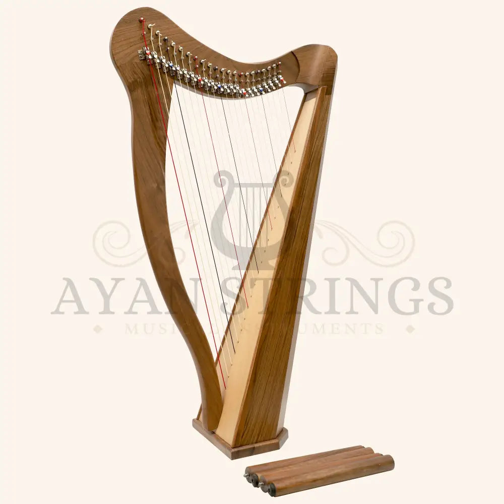 22 String Ard Ri Harp Celtic Harp - Walnut - Stringed Instruments