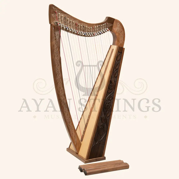 22 String Boru Harp - Walnut - Stringed Instruments