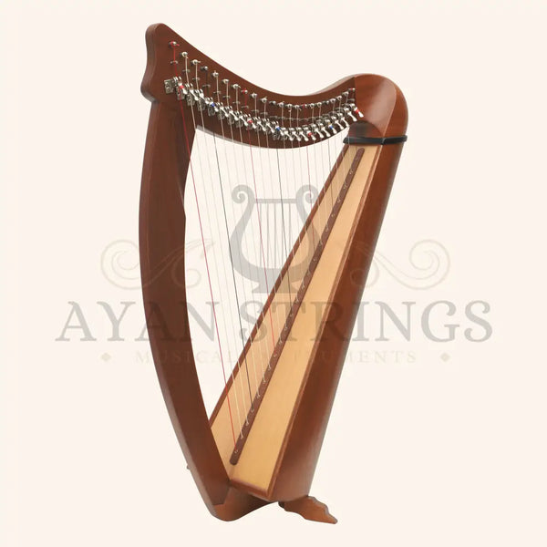 22 String Claddagh Busker Harp - Mahogany - Stringed Instruments