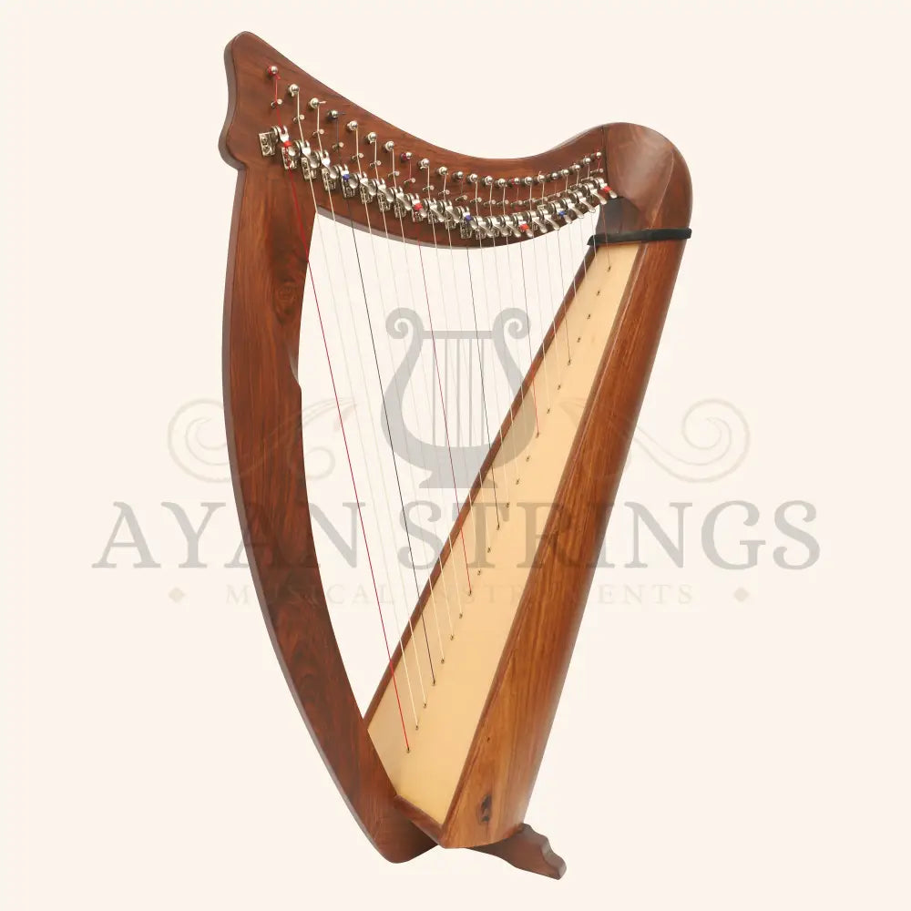 22 String Claddagh Busker Harp - Rosewood - Stringed Instruments