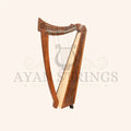 22 String Trinity Crested Harp Celtic Lap Harp - Rosewood - Stringed Instruments