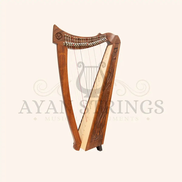 22 String Trinity Crested Harp Celtic Lap Harp - Rosewood - Stringed Instruments