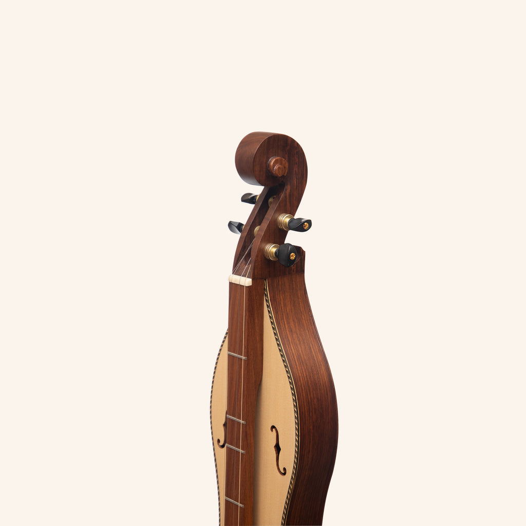 Mountain Dulcimer 4 String F-Hole Rosewood With Purfling
