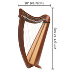 22 String Claddagh Busker Harp