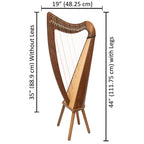 22 String Claddagh Harp