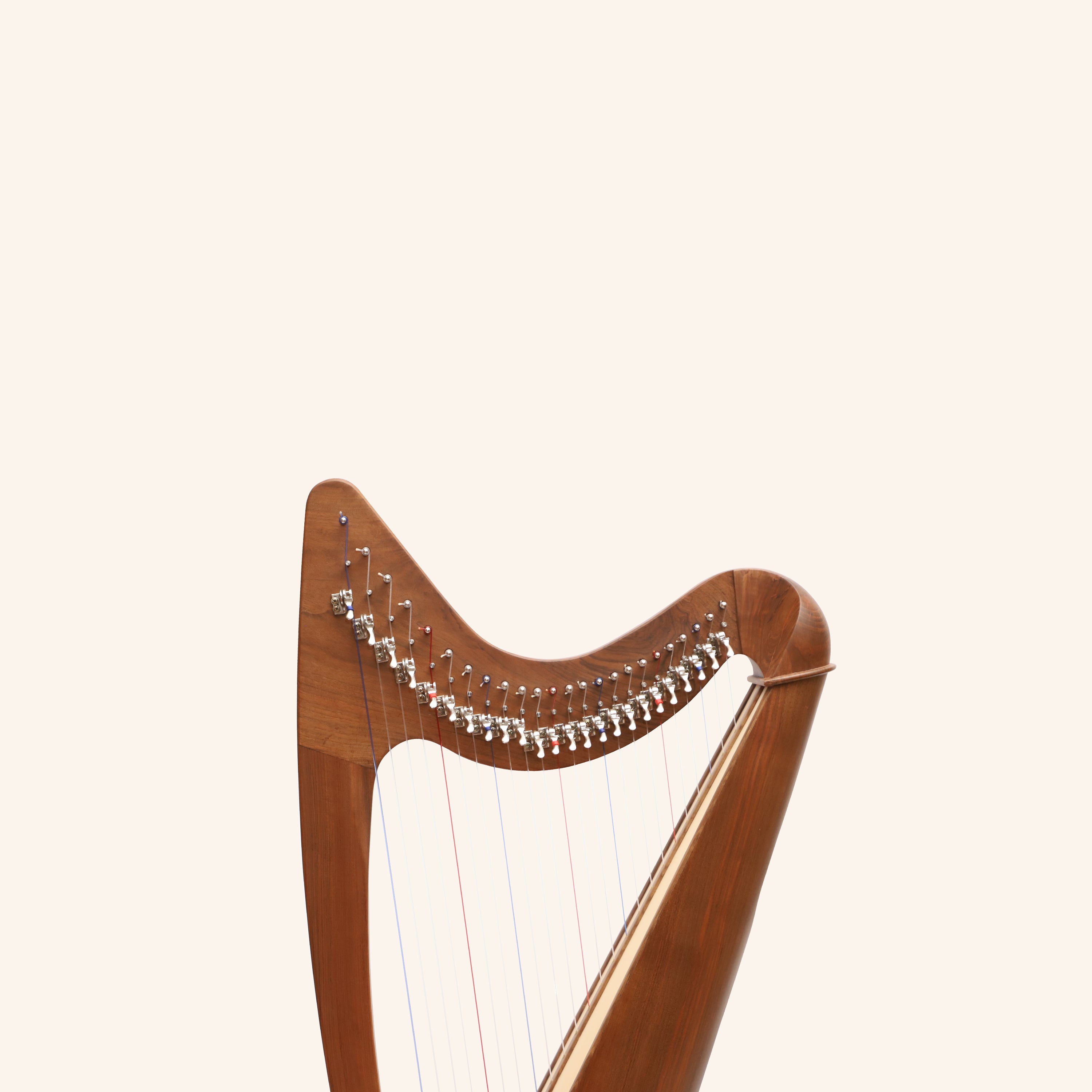 24 String Claddagh Harp Walnut