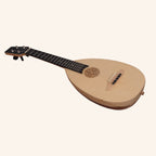 HEARTLAND BAROQUE UKULELE, 4 STRING CONCERT VARIEGATED WALNUT AND LACEWOOD LEFT HANDED