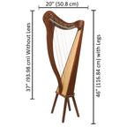 22 String Ard Ri Harp, Celtic Harp