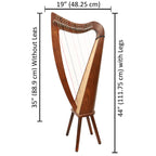 22 String Claddagh Harp