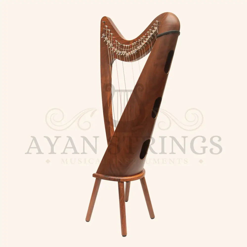 24 String Claddagh Harp Rosewood - Stringed Instruments