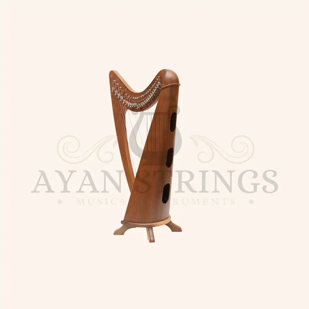 24 String Claddagh Harp Walnut - Stringed Instruments