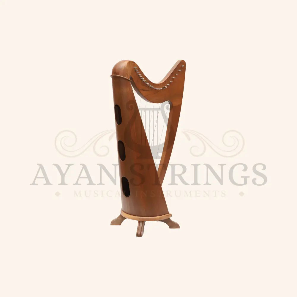 24 String Claddagh Harp Walnut - Stringed Instruments