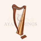 27 String Ard Ri Harp - Mahogany - Stringed Instruments