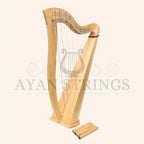 27 String McHugh Harp Round Back - Ashwood - Stringed Instruments