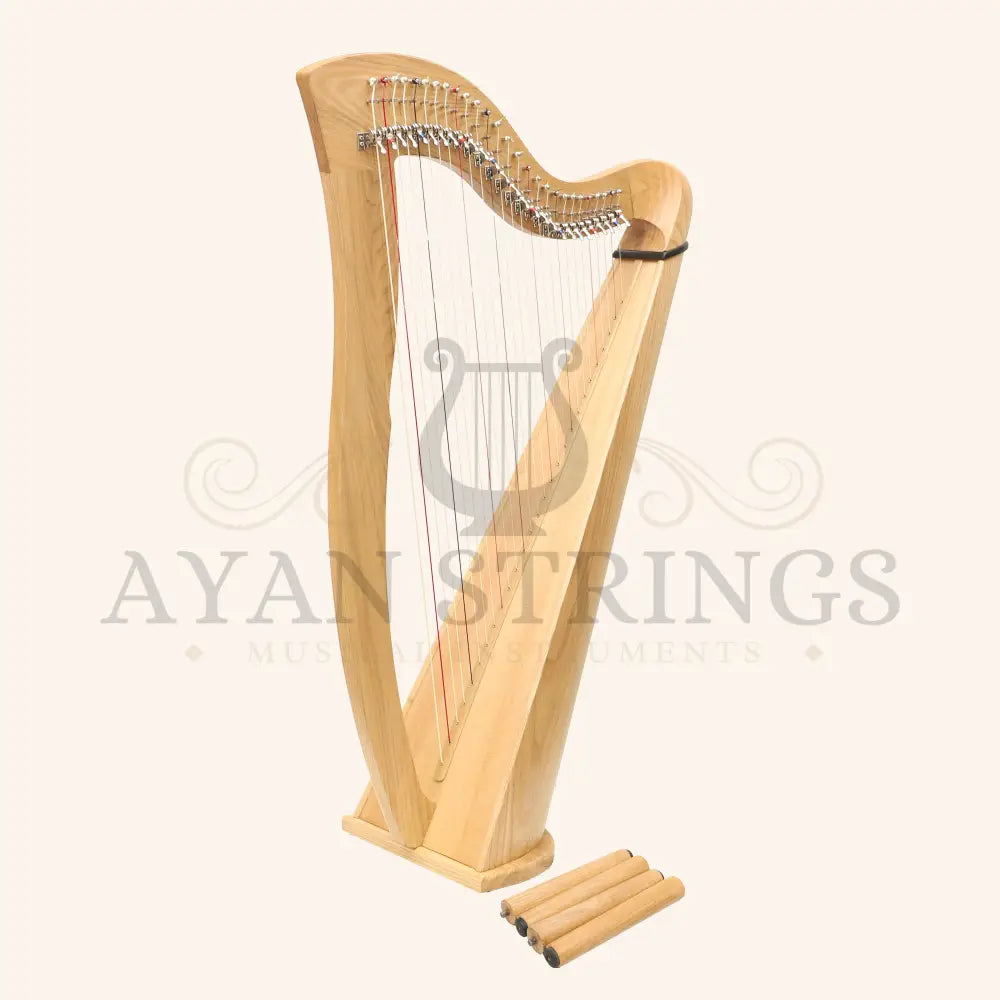 27 String McHugh Harp Round Back - Ashwood - Stringed Instruments