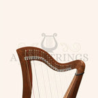27 String McHugh Harp Round Back - Stringed Instruments