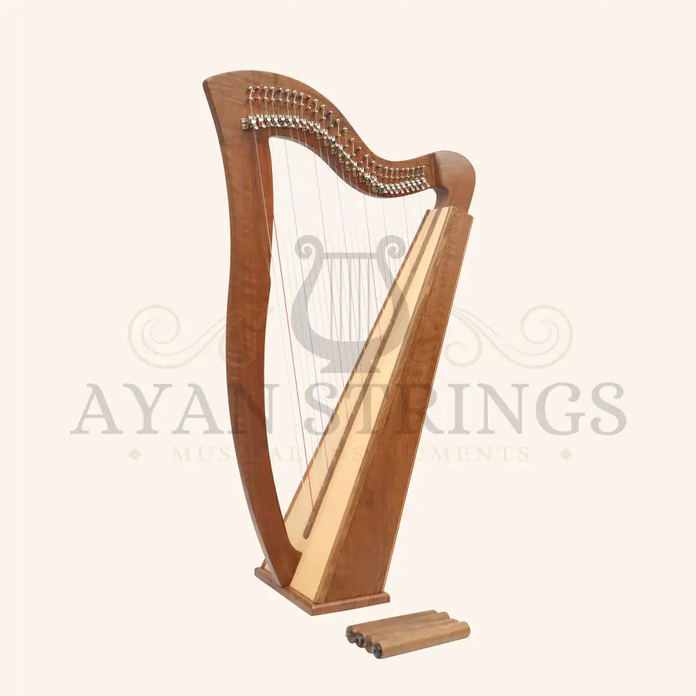 27 String Mchugh Harp Square Back - Walnut - Stringed Instruments