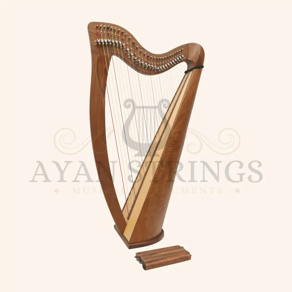 28 String Claddagh Harp - Walnut - Stringed Instruments