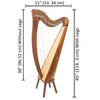 28 String Claddagh Harp