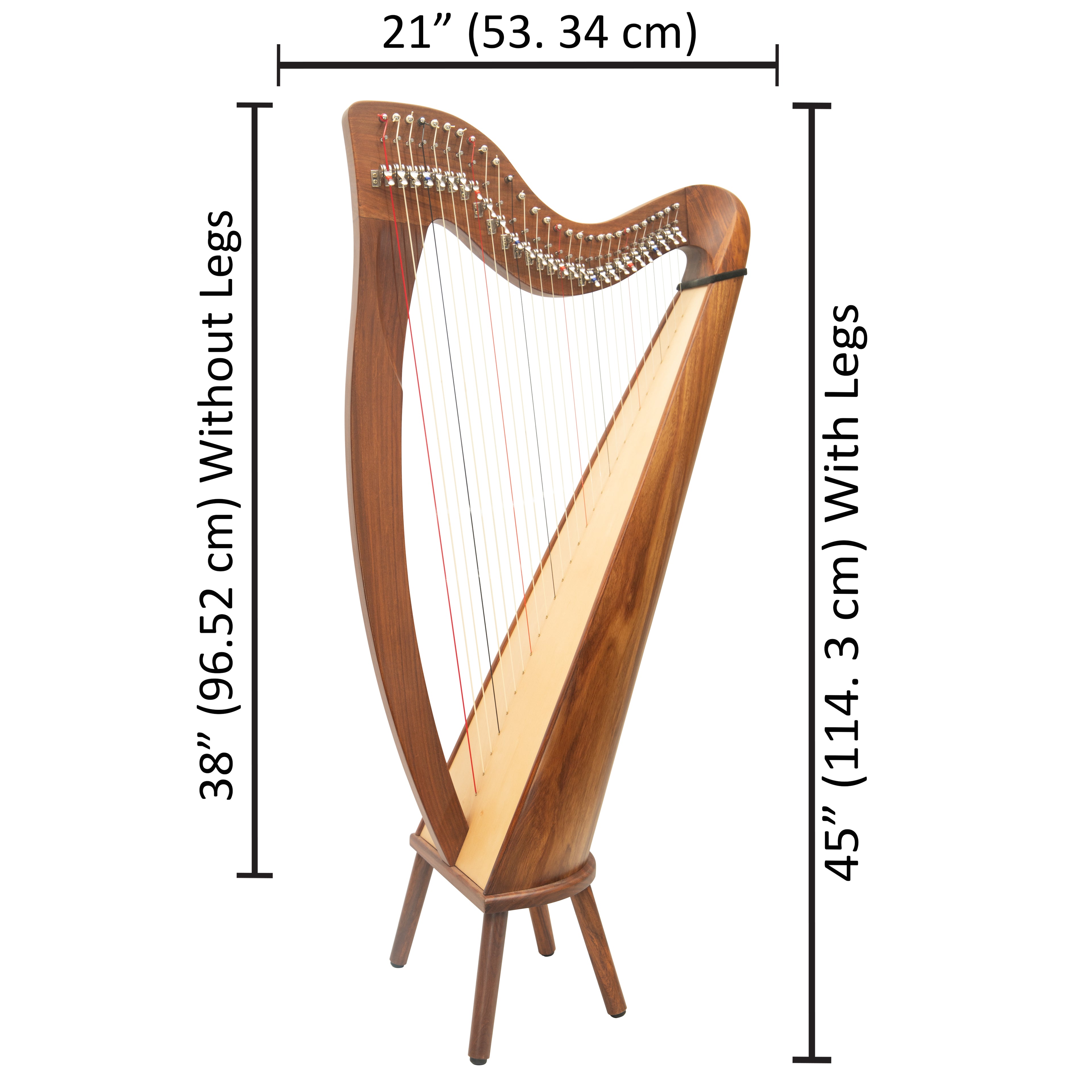 28 String Claddagh Harp