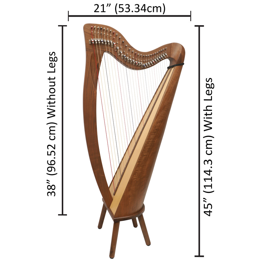 28 String Claddagh Harp