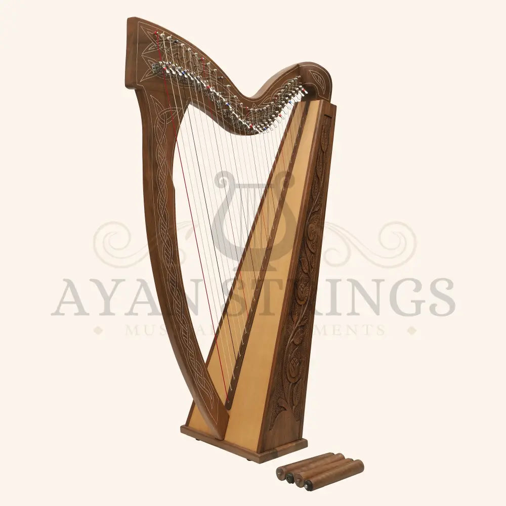 29 String Boru Harp - Walnut - Stringed Instruments