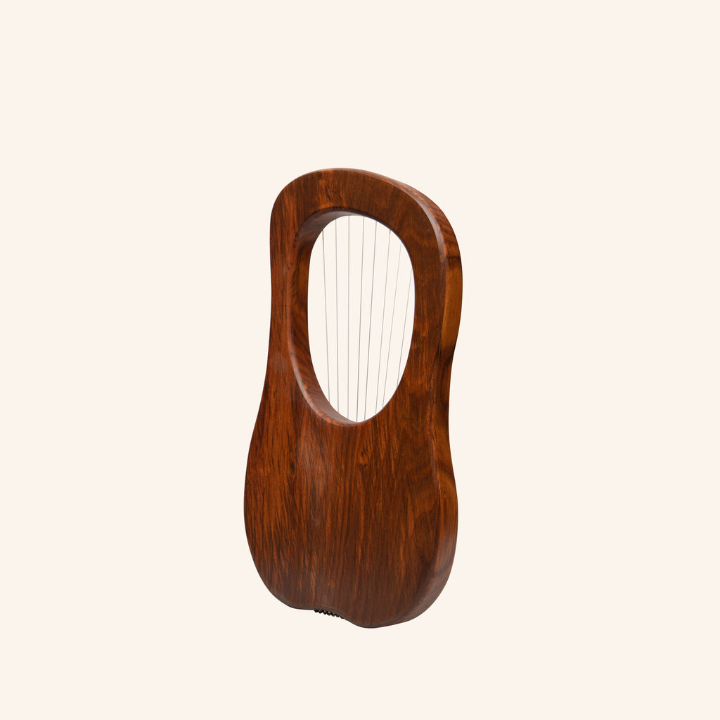 Muzikkon Lyre Harp, 10 String Engraved